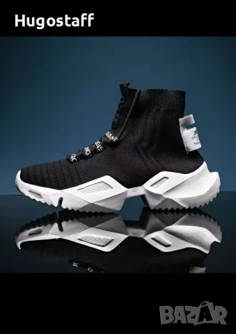 Нови Черни Маратонки Кецове номер 46, снимка 8 - Маратонки - 51378874