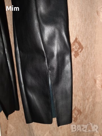 LOEKLY L  Черен кожен клин с цепка отпред , снимка 5 - Клинове - 39003411