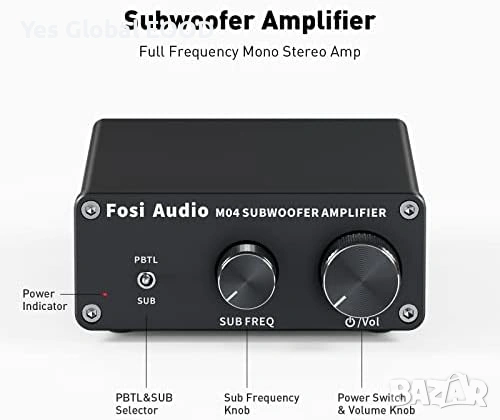 Fosi Audio M04 субуфер усилвател 100W Class D
