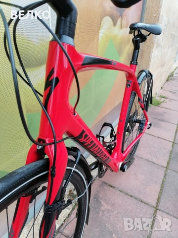 Хибриден велосипед Specialized Sirrus Expert - 28" 2x11 , Carbon , L , снимка 8 - Велосипеди - 54161043