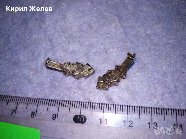 Две ПОСРЕБРЕНИ СТАРИННИ ИНТЕРЕСНИ ВИНТИДЖ УКРАШЕНИЯ с ФАСЕТИРАНИ БЛЕСТЯЩИ ПЛАНИНСКИ КРИСТАЛИ 33146, снимка 9 - Антикварни и старинни предмети - 39666378