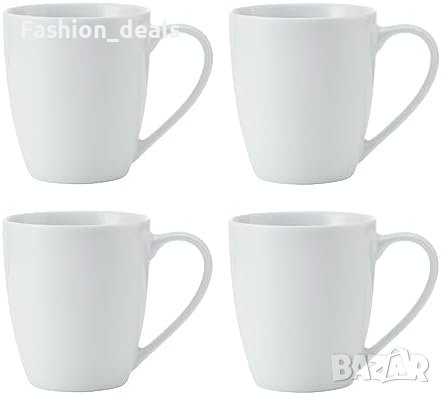 Нов компелкт MIKASA Елегантни Порцеланови Чаши 4 броя 380мл 