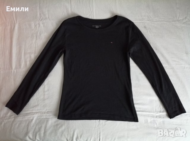 Tommy Hilfiger оригинална дамска блуза в черен/тъмносин цвят р-р M, снимка 2 - Блузи с дълъг ръкав и пуловери - 42880210