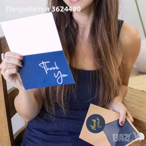 Стикери Thank You на Ролка 500 Броя 4717, снимка 4 - Други - 52618899