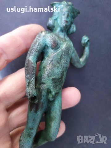 Бронзова статуетка/ фигура, снимка 10 - Антикварни и старинни предмети - 52484324