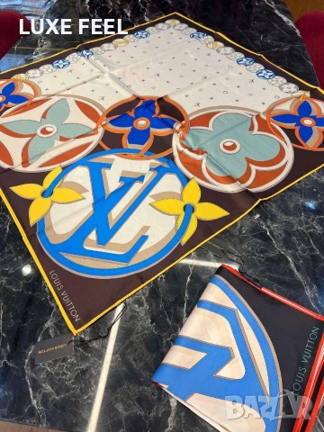 Дамски Шалове - Коприна ⚜️ Louis Vuitton , снимка 13 - Шалове - 53021300
