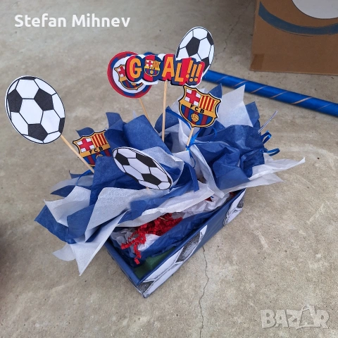 украса за детски рожден ден барса, снимка 4 - Детски якета и елеци - 53942487