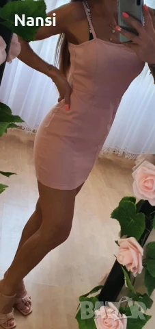 Прекрасна розова рокличка на H&M, снимка 1