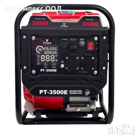 Инверторен бензинов генератор TITAN PT-3500E, 3.5 kW