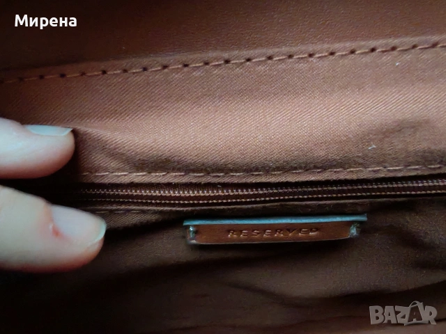 НОВА кожена чанта през рамо RESERVED, снимка 10 - Чанти - 53134729