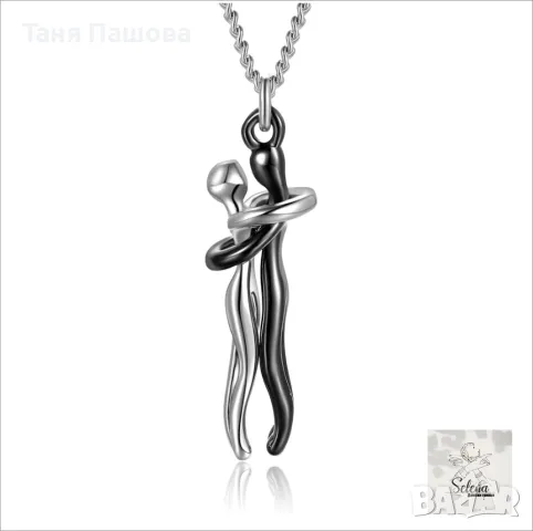 Колие с висулка "Прегърни ме", снимка 5 - Колиета, медальони, синджири - 43832794