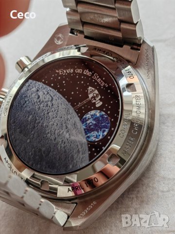 Omega Speedmaster Silver Snoopy 50th anniversary Edition chronograph , снимка 16 - Мъжки - 44225843