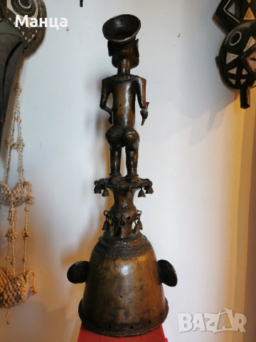 Автентична Африканска статуетка от Дахомей, снимка 6 - Антикварни и старинни предмети - 54312684