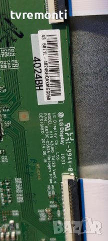 TCon BOARD, 6870C-0552A, V15 43UHD TM120 6871L-4024B for 43 inc DISPLAY VES430QNDL-2D-N11​, снимка 2 - Части и Платки - 42818823