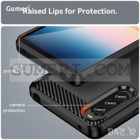 Sony Xperia 10 IV - Мек Гръб - Карбон, снимка 8 - Калъфи, кейсове - 39444909