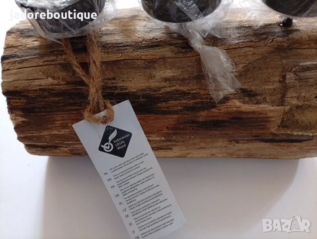 Ръчно изработен дървен свещник за три свещи, снимка 2 - Декорация за дома - 52061922