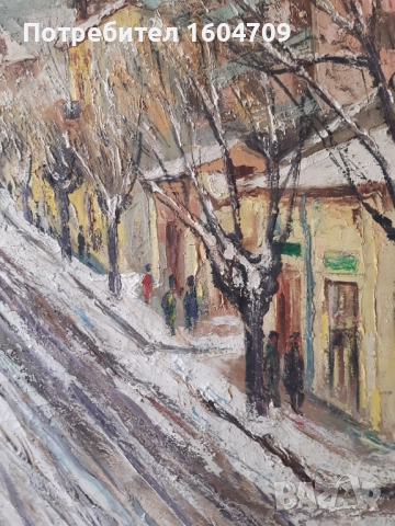 Стара картина 1964г Тодор Калпакчиев, снимка 3 - Картини - 52068246