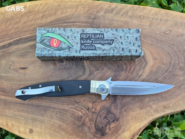 Руски сгъваем нож REPTILIAN NKVD-01-2, снимка 2 - Ножове - 51666954