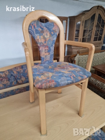 К-т Масивен Кухненски Ъгъл-Разтегателна Маса и 3 бр.Стола-внос от Германия!, снимка 9 - Дивани и мека мебел - 52463784