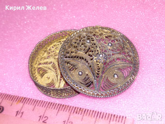 СТАРИННА АЖУРНА СРЕБЪРНА КУТИЙКА МЕДАЛЬОН ФИЛИГРАННО СРЕБРО ВИСОКА ПРОБА РЪЧНА РАБОТА УНИКАТ 43079, снимка 15 - Антикварни и старинни предмети - 44394170