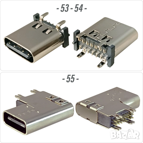 Букса конектор USB Type-C  14 pin ; Waterproof IP7, снимка 4 - Ремонт на друга електроника - 54184371