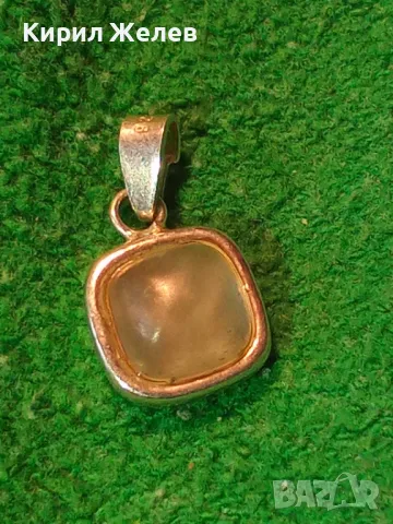 АР ДЕКО СТИЛ СКЪПОЦЕНЕН СРЕБЪРЕН ПЕНДАНТ СРЕБРО 925 с ШЛИФОВАН ЛУНЕН КАМЪК РЪЧНА ИЗРАБОТКА 49777, снимка 12 - Колиета, медальони, синджири - 49682445