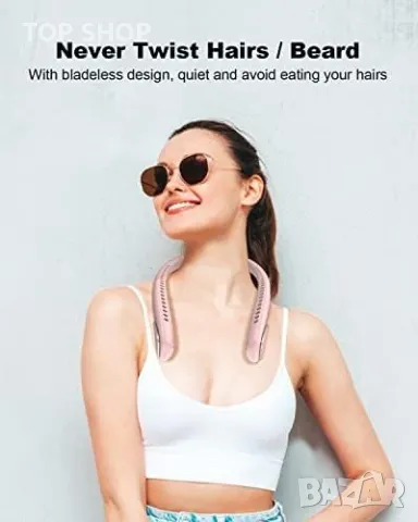 Нов преносим вентилатор за врата 3 скорости за къмпинг, туризъм, спорт, снимка 3 - Спортна екипировка - 49307307