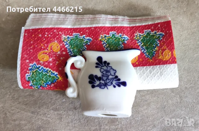 Красив порцеланов салфетник, снимка 2 - Прибори за хранене, готвене и сервиране - 50231175