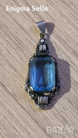 Винтидж немска сребърна висулка 800 проба 