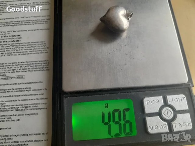 Сребро,925,сърце,висулка,медальон,пендант, снимка 4 - Колиета, медальони, синджири - 48652727