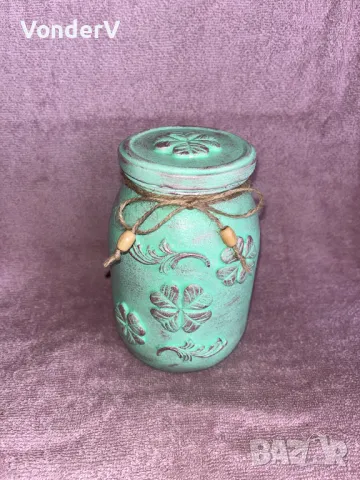 Комплекти за Подарък Стъклени бурканчета за сладки подправки бисквитки Декорирани, снимка 2 - Други - 49963243