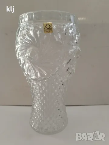 Голяма кристална ваза, снимка 3 - Вази - 49373449