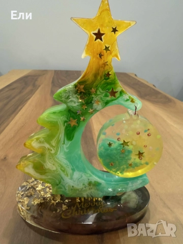 Ръчно изработена светеща коледна елха за декорация, снимка 6 - Декорация за дома - 52594923