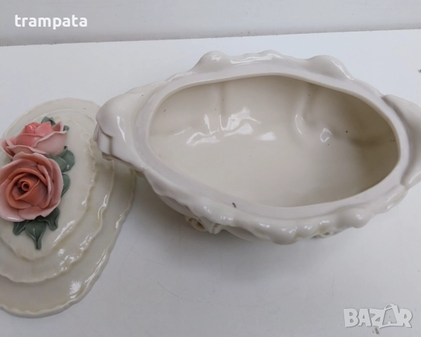 НАЙ ДОБРАТА ОФЕРТА Vintage Karl ENS Порцелан "Рози ", снимка 6 - Антикварни и старинни предмети - 52637595