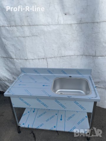 Мивка с работен плот 120/60 см, снимка 2 - Обзавеждане за заведение - 35216375