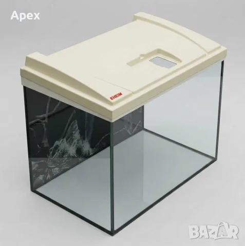 Качествен немски аквариум EHEIM с капак и заден фон. Ехейм 84л 60x35x40см.Немски аквариум/терариум 