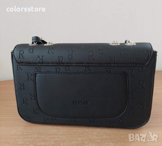 Черна чанта  Replay код Br309, снимка 6 - Чанти - 36010904