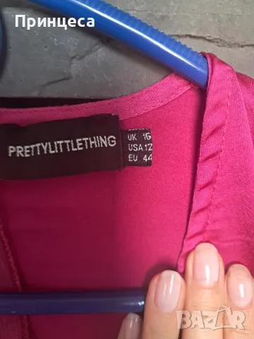 Цикламена секси рокля , снимка 2 - Рокли - 49830429