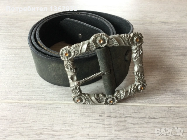 кожен колан от естедствена кожа PHILIPP PLEIN 95 см Made in Italy, снимка 3 - Колани - 54190858