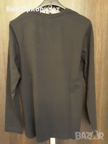 Марка ZIERO чисто нова с  етикета черна мъжка тениска с дълъг ръкав, хубава качествена стегната мате, снимка 7 - Тениски - 37456775