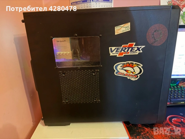 !!ТОП!!Продавам настолен компютър с 16 GB RAM, 4 GB graphic card и 1.02 TB storage , снимка 3 - Геймърски - 53980847