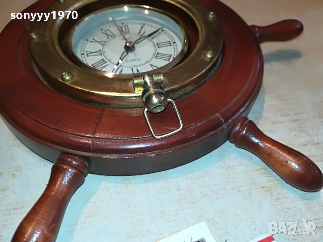 ANTIQUE-FRANCE-КОРАБЕН РУЛ ЧАСОВНИК 2610221344L, снимка 6 - Антикварни и старинни предмети - 38459008