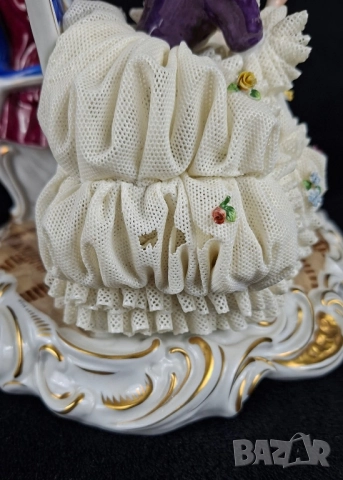 Голяма порцеланова фигура, композиция - Unterweissbach, снимка 6 - Статуетки - 52540584