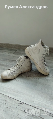 Оригинални бели дамски кецове CONVERSE VINTAGE CTAS-HI EUR38, снимка 8 - Маратонки - 54099955