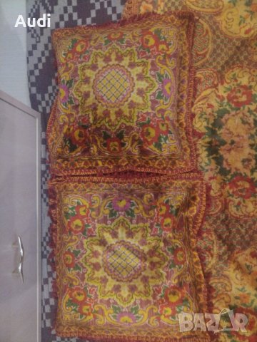 Ковертюра покривало за голямо легло с размери 160см на 200см. Комплект с две ковертюрени възглавничк, снимка 5 - Покривки за легло - 42759413