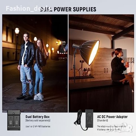 Мини COB осветление за фотография 130W NEEWER 12 ефекта 200K lux преносимо, снимка 9 - Чанти, стативи, аксесоари - 42527869