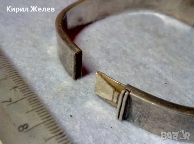 КЛАСИЧЕСКА РЕТРО АРТ СТИЛ СРЕБЪРНА ГРИВНА СРЕБРО 925 СТАРА МАЙСТОРСКА РЪЧНА ИЗРАБОТКА 42361, снимка 10 - Гривни - 48485863