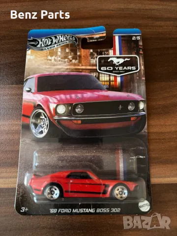 Hot Wheels ‘69 Ford Mustang Boss 302, снимка 1