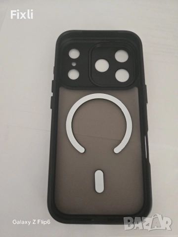 MagSafe калъф за iPhone 17 Pro / 17 Pro Max–опушен матов гръб, черна рамка, снимка 8 - Калъфи, кейсове - 52098264