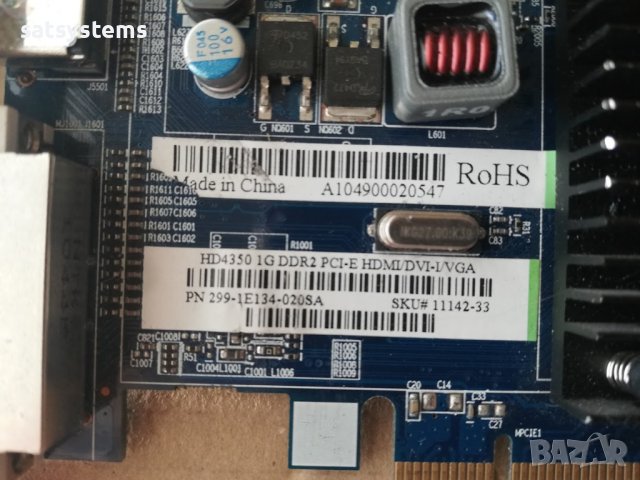 Видео карта ATi Radeon Sapphire HD 4350 HDMI 1024MB GDDR2 64bit PCI-E, снимка 9 - Видеокарти - 42458851